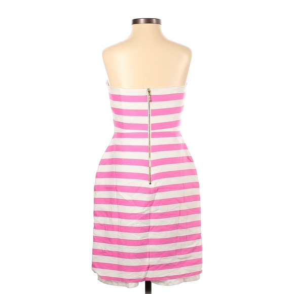 COPY - NWOT Kate Spade Betsy Pink White Striped Cocktail Dress Above Knee Strap… - Picture 3 of 11